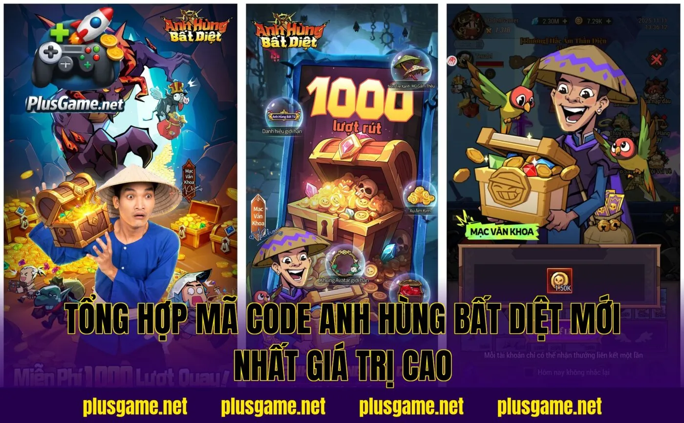 tổng hợp mã code Anh Hùng Bất Diệt mới nhất giá trị cao