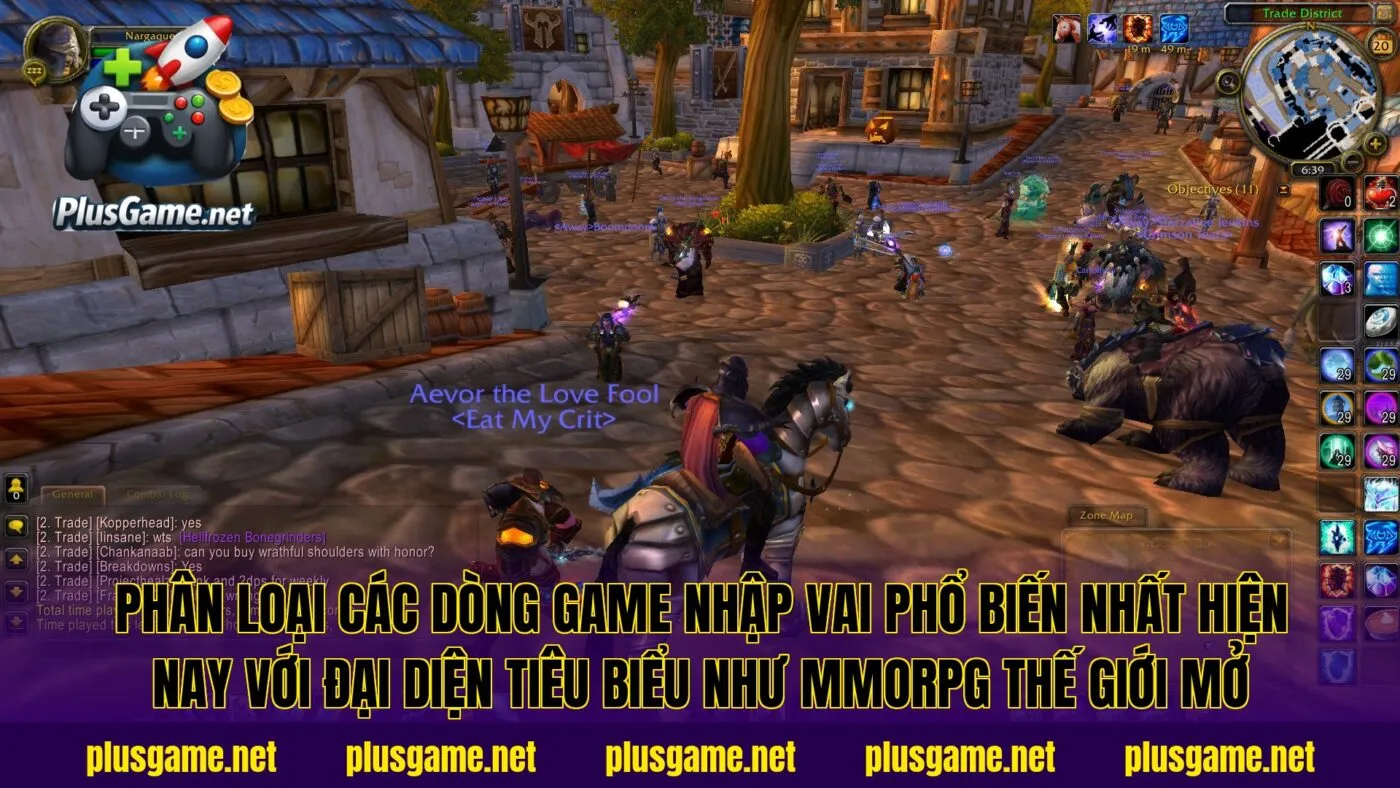 Phân loại các dòng game nhập vai phổ biến nhất hiện nay với đại diện tiêu biểu như MMORPG thế giới mở